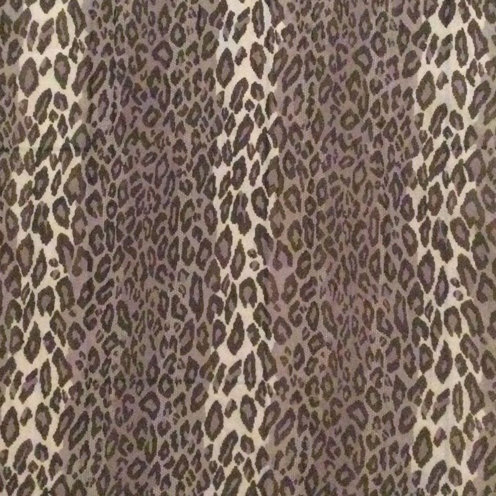 Sheer Black & Gray Leopard Scarf